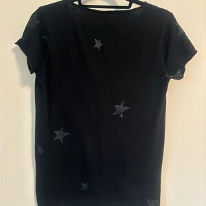 Zadig and Voltaire size medium black Tunisian MC Stars Henley